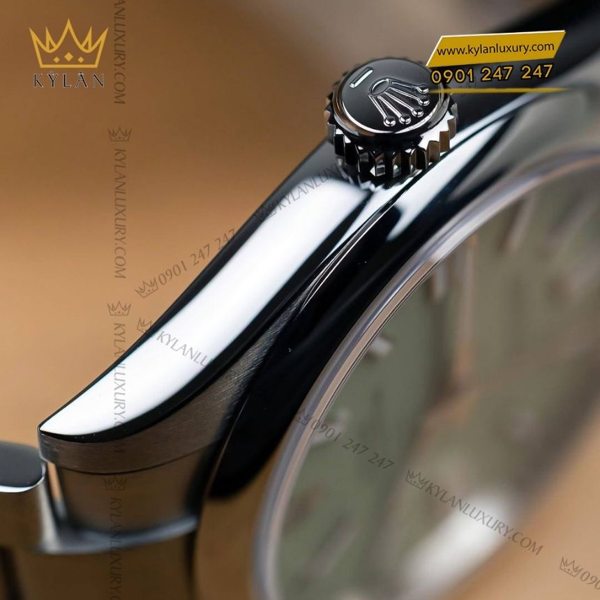Kỳ Lân Luxury dong ho rolex oyster perpetual 41 m134300 0006 4 Đồng hồ Rolex Oyster Perpetual 41 mặt số xanh Pistachio 134300-0006