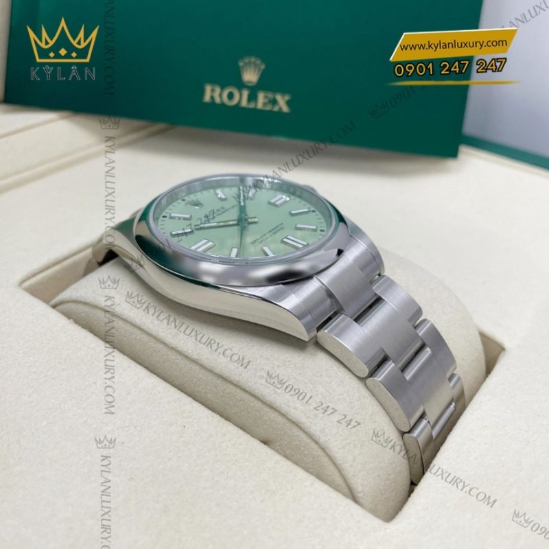 Đồng hồ Rolex Oyster Perpetual 41 mặt số xanh Pistachio 134300-0006