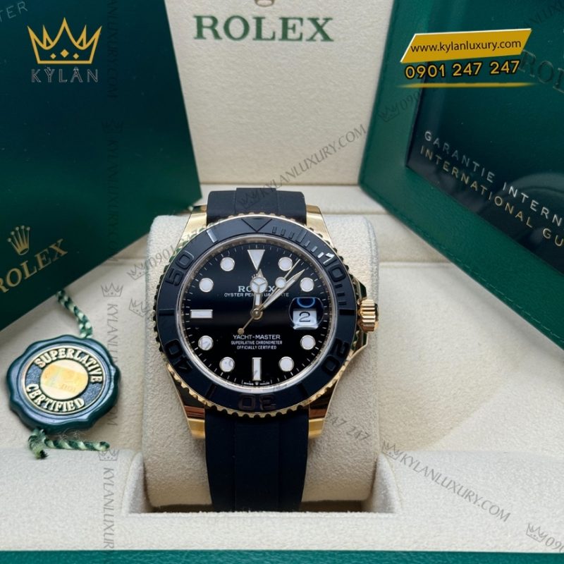 Đồng hồ Rolex Yacht Master 42 vàng vàng dây cao su 226658-0001