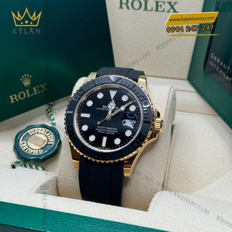 Đồng hồ Rolex Yacht Master 42 vàng vàng dây cao su 226658-0001