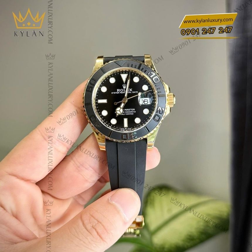 Kỳ Lân Luxury dong ho rolex yacht master 42 226658 0001 7 Đồng hồ Rolex Yacht-Master 42 mặt số đen 226658-0001