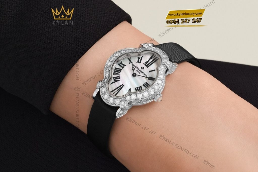 Kỳ Lân Luxury dong ho vacheron constantin heures 37640 000g b030 2 Đồng hồ Vacheron Constantin Heures mặt số trắng 37640/000G-B030