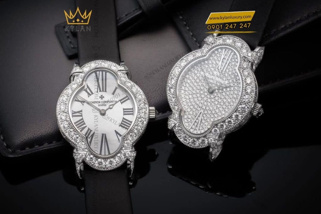 Kỳ Lân Luxury dong ho vacheron constantin heures 37640 000g b030 4 Đồng hồ Vacheron Constantin Heures mặt số trắng 37640/000G-B030