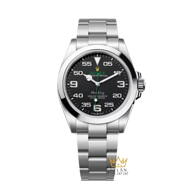 Đồng hồ Rolex Air King 40 mặt số đen 126900-0001