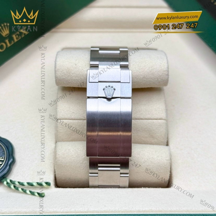 Kỳ Lân Luxury rolex air king oyster m126900 40 mm mat so den 2 Đồng hồ Rolex Air King 40 mặt số đen 126900-0001