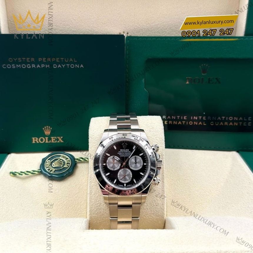 Kỳ Lân Luxury rolex cosmograph daytona m126509 mat so den sang 2 Đồng hồ Rolex Cosmograph Daytona mặt số đen 126509-0001