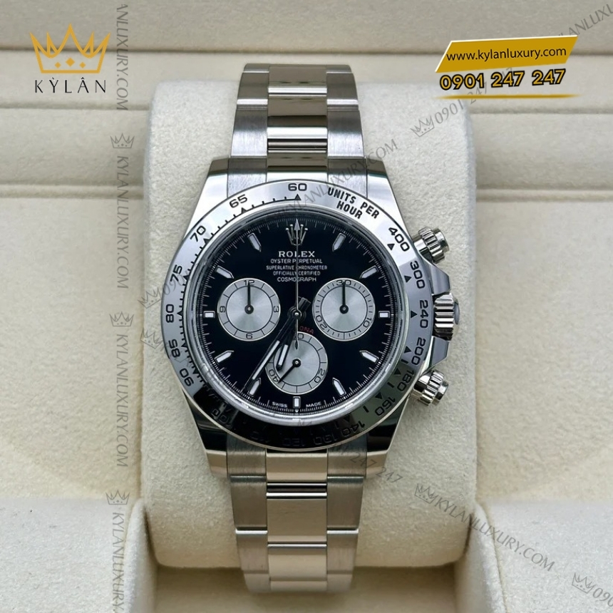 Kỳ Lân Luxury rolex cosmograph daytona m126509 mat so den sang 4 Đồng hồ Rolex Cosmograph Daytona mặt số đen 126509-0001