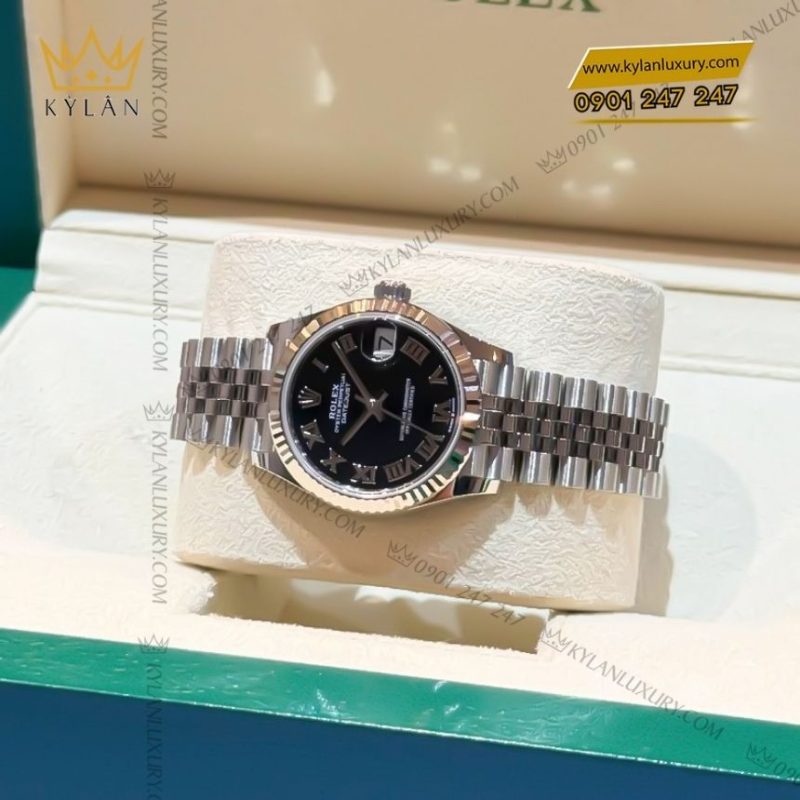 Đồng hồ Rolex Datejust 31 mặt đen La Mã 278274-0002