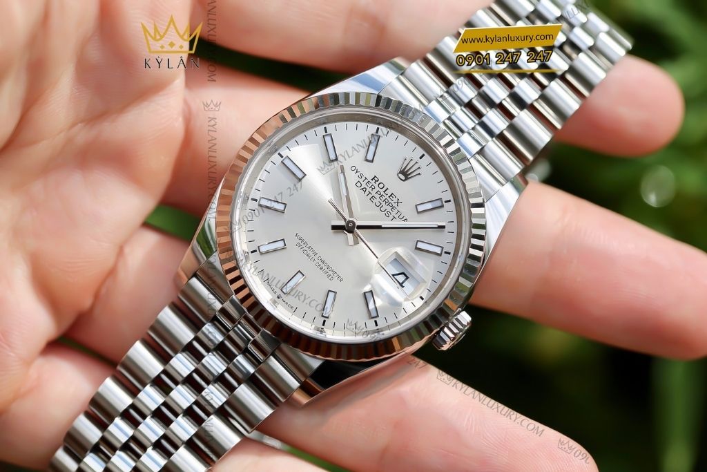 Kỳ Lân Luxury rolex datejust 31 278274 0012 7 Đồng hồ Rolex Datejust 31 mặt số bạc 278274-0012