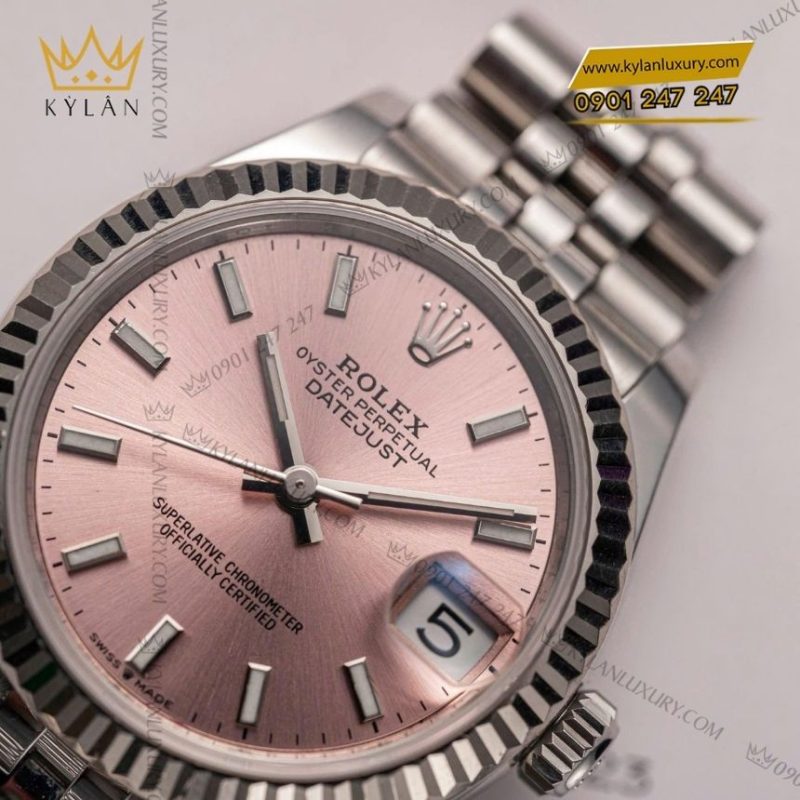 Đồng hồ Rolex Datejust 31 mặt số hồng sunray 278274-0014