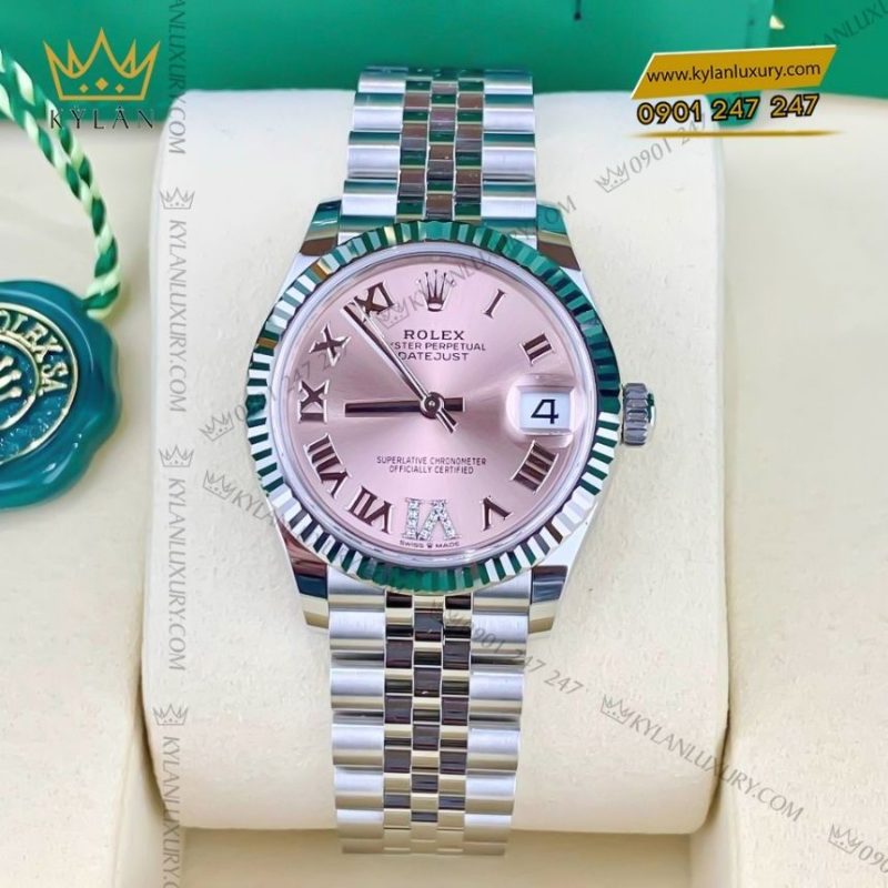 Đồng hồ Rolex Datejust 31 mặt hồng La Mã 278274-0024