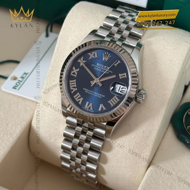 Đồng hồ Rolex Datejust 31 xanh lam La Mã 278274-0034