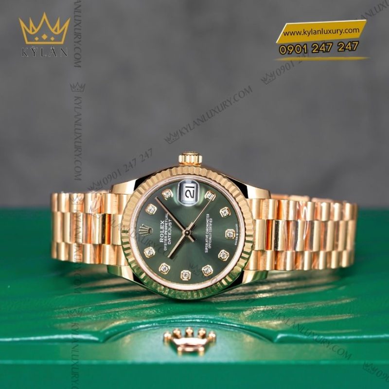 Đồng hồ Rolex Datejust 31 mặt xanh olive 278278-0011