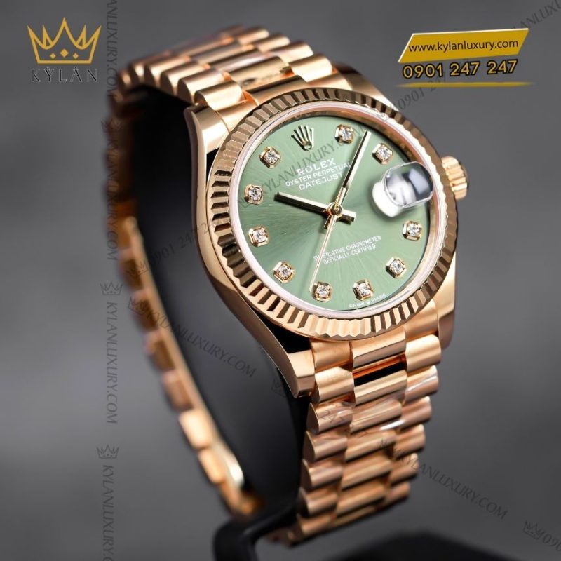 Đồng hồ Rolex Datejust 31 mặt xanh olive 278278-0011