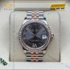 Đồng hồ Rolex Datejust 31 xám La Mã vành kim 278381RBR-0030