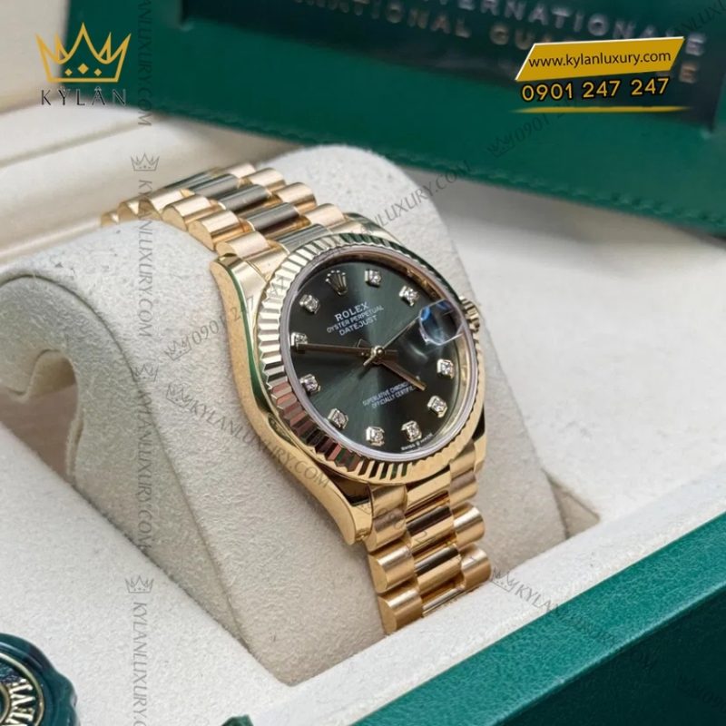 Đồng hồ Rolex Datejust 31 mặt xanh olive 278278-0011