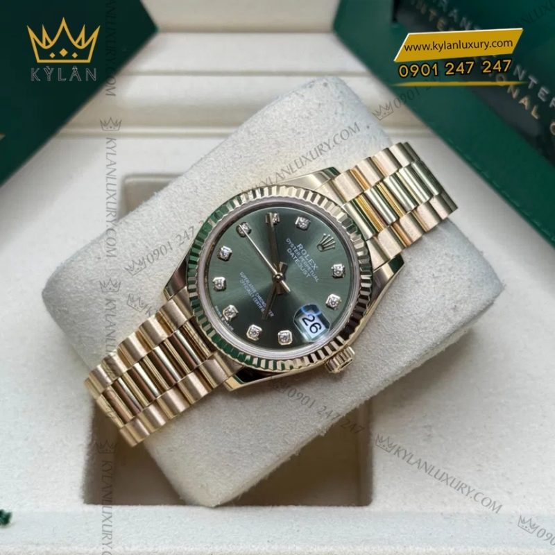 Đồng hồ Rolex Datejust 31 mặt xanh olive 278278-0011