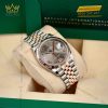 Đồng hồ Rolex Datejust 36 xám La Mã kim cương 126231-0023