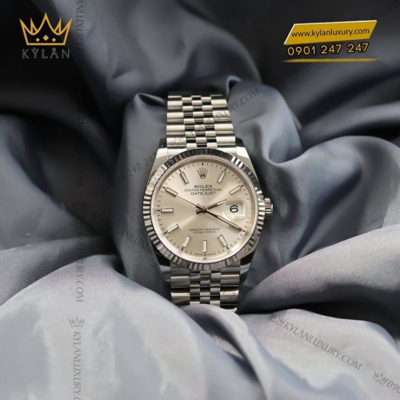 Đồng hồ Rolex Datejust 36 mặt số bạc 126234-0013
