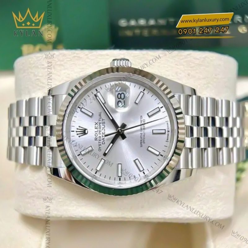 Đồng hồ Rolex Datejust 36 mặt số bạc 126234-0013