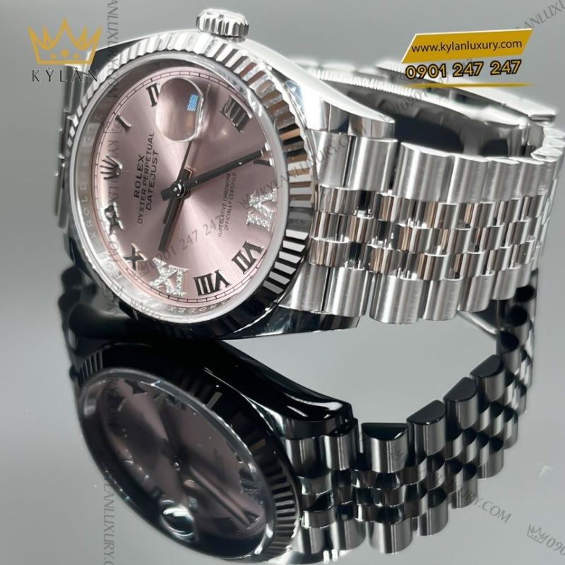 Đồng hồ Rolex Datejust 36 mặt số hồng đính kim cương 126234-0031