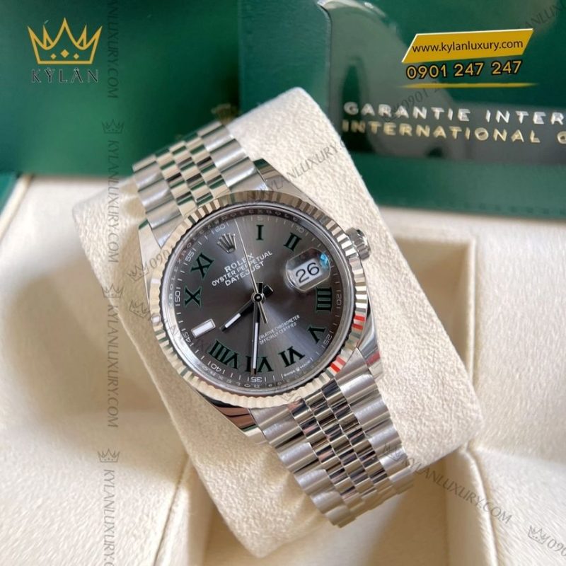 Đồng hồ Rolex Datejust 36 mặt xám La Mã 126234-0045