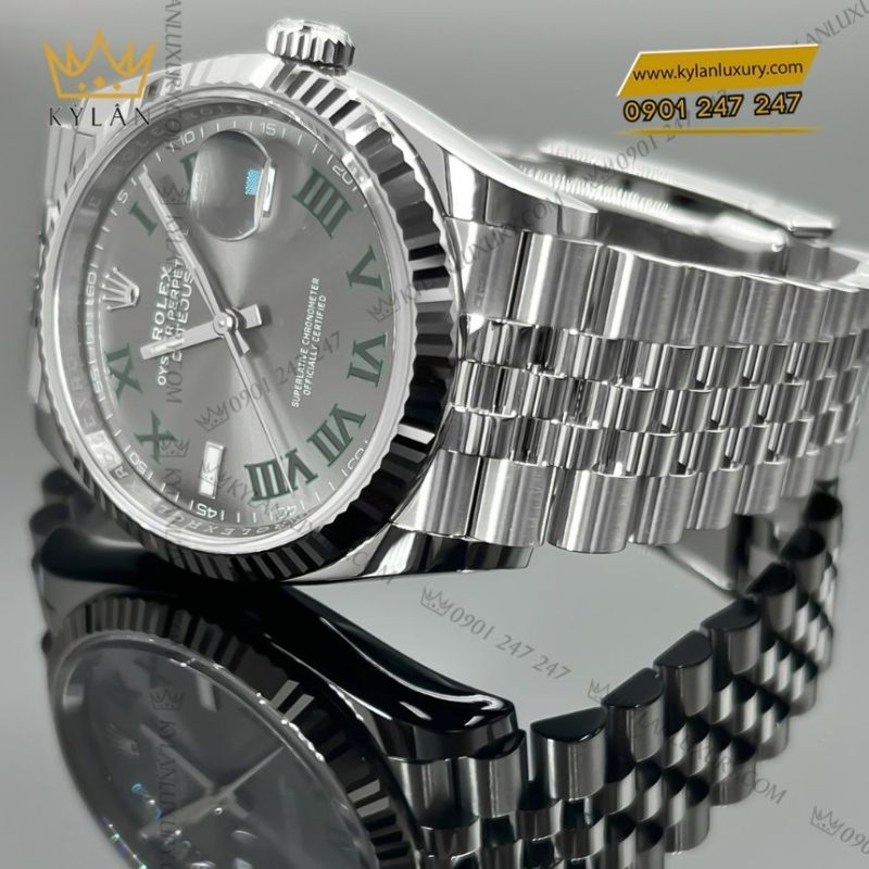 Đồng hồ Rolex Datejust 36 mặt xám La Mã 126234-0045