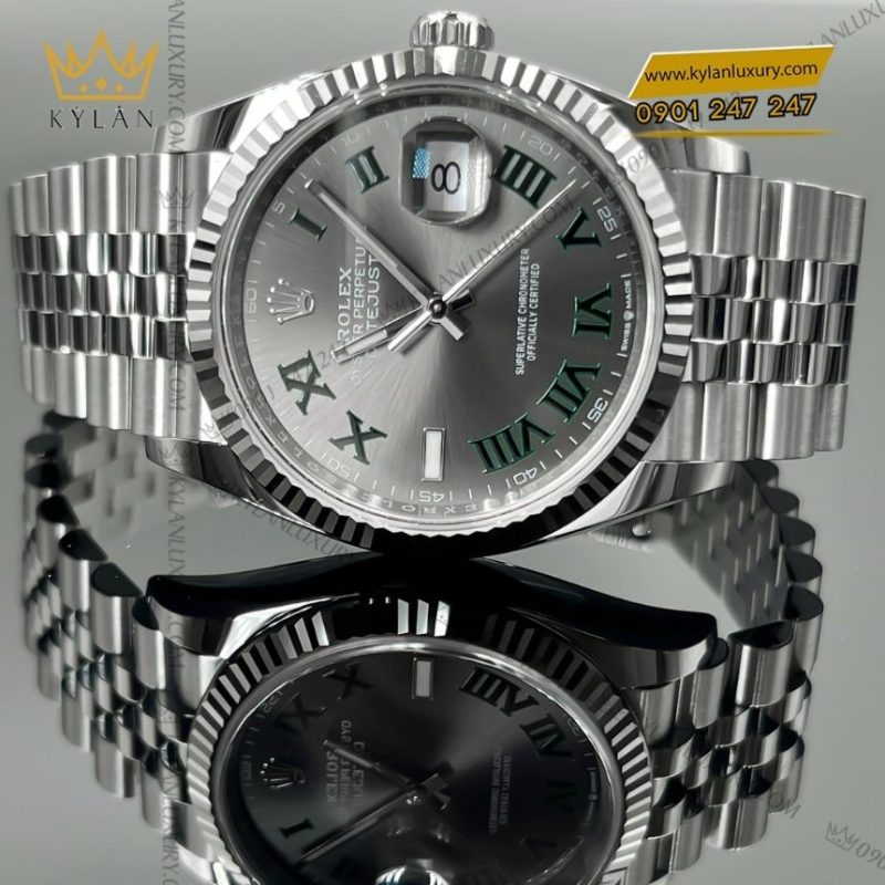 Đồng hồ Rolex Datejust 36 mặt xám La Mã 126234-0045