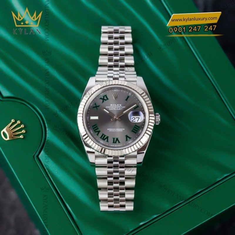 Đồng hồ Rolex Datejust 36 mặt xám La Mã 126234-0045