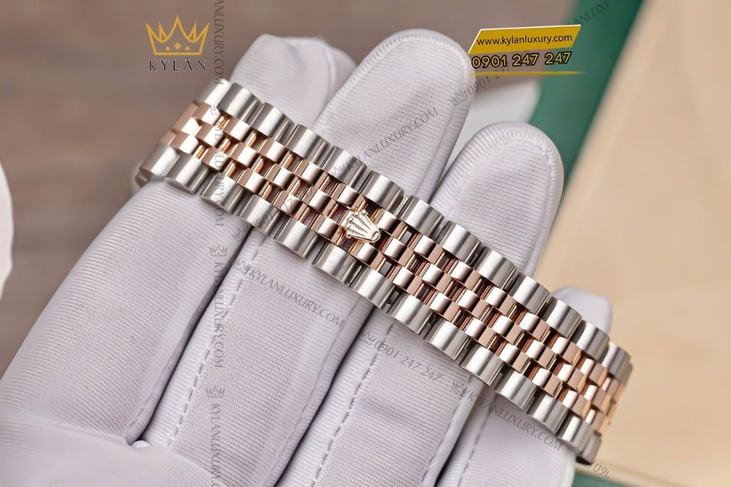 Kỳ Lân Luxury rolex datejust 36 126281rbr 0009 3 Đồng hồ Rolex Datejust 36 mặt xà cừ kim cương 126281RBR-0009