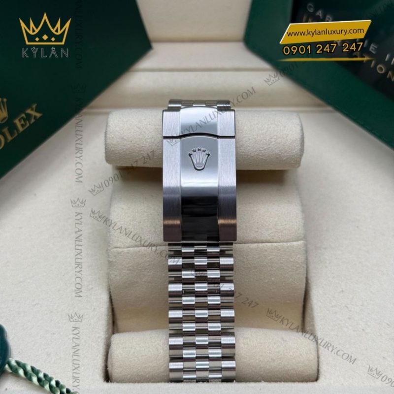 Đồng hồ Rolex Datejust 36 xanh dương vành kim cương 126284RBR-0029