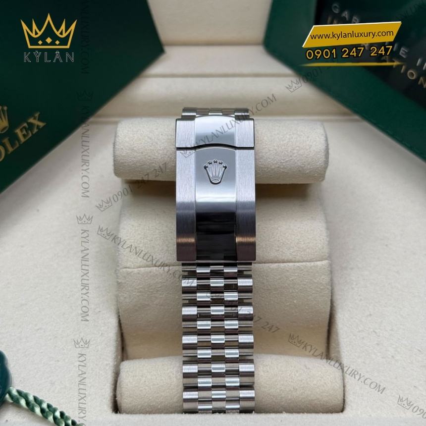 Kỳ Lân Luxury rolex datejust 36 126284rbr 0029 2 Đồng hồ Rolex Datejust 36 xanh dương vành kim cương 126284RBR-0029