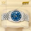 Đồng hồ Rolex Datejust 36 mặt xanh dương cọc kim cương 126284RBR-0029