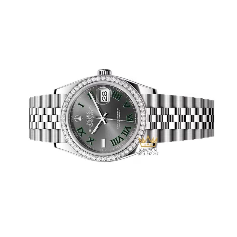 Đồng hồ Rolex Datejust 36 mặt xám cọc La Mã 126284RBR-0037