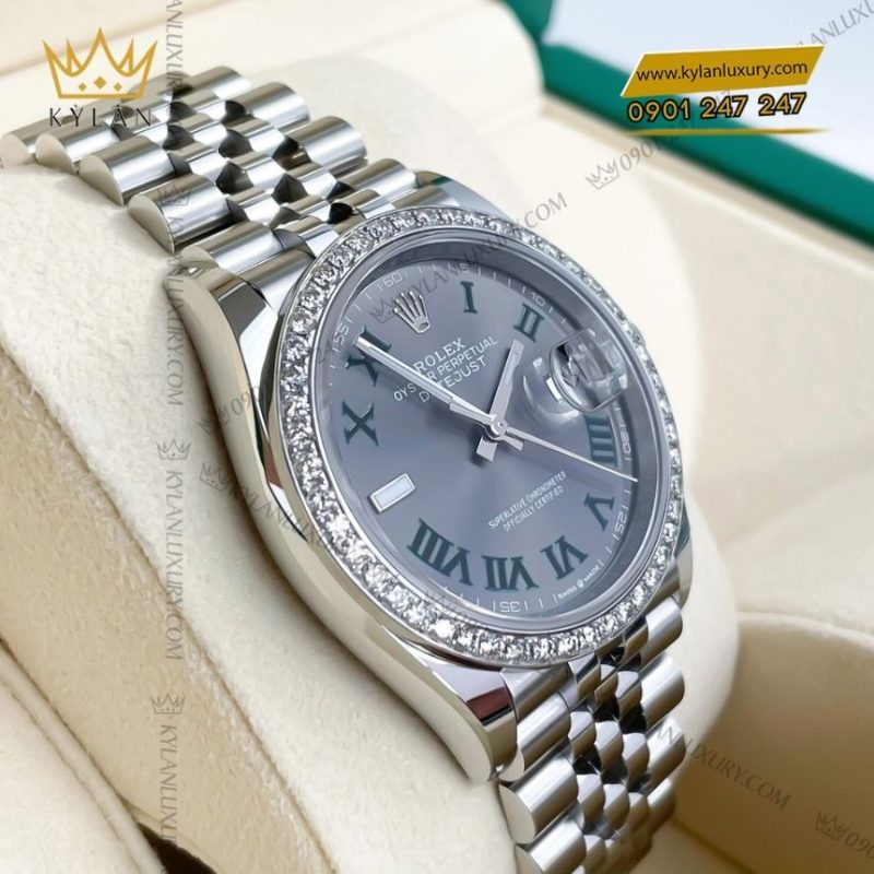Đồng hồ Rolex Datejust 36 mặt xám cọc La Mã 126284RBR-0037