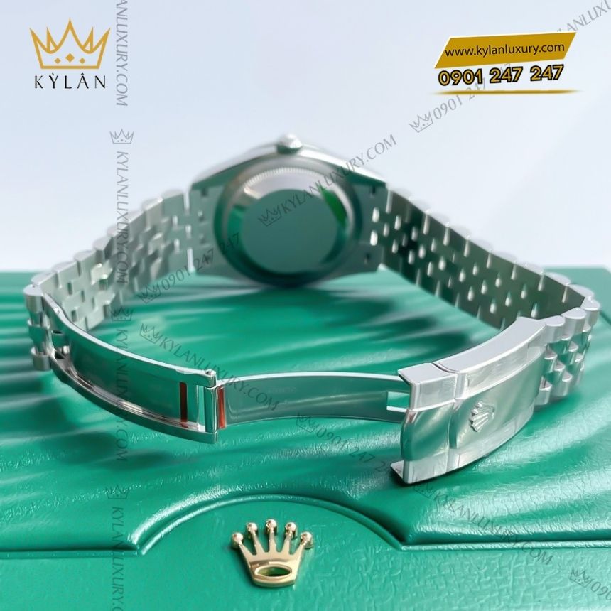 Kỳ Lân Luxury rolex datejust 36 m126284rbr 0037 4 Đồng hồ Rolex Datejust 36 mặt xám cọc La Mã 126284RBR-0037