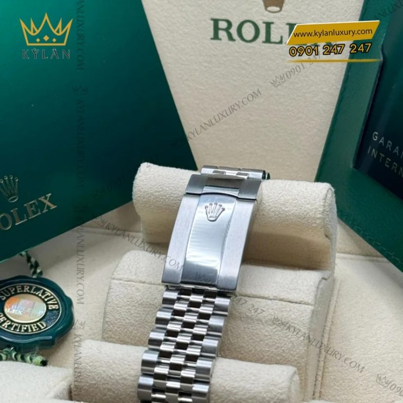 Đồng hồ Rolex Datejust 36 mặt số bạc cọc dạ quang 126234-0013