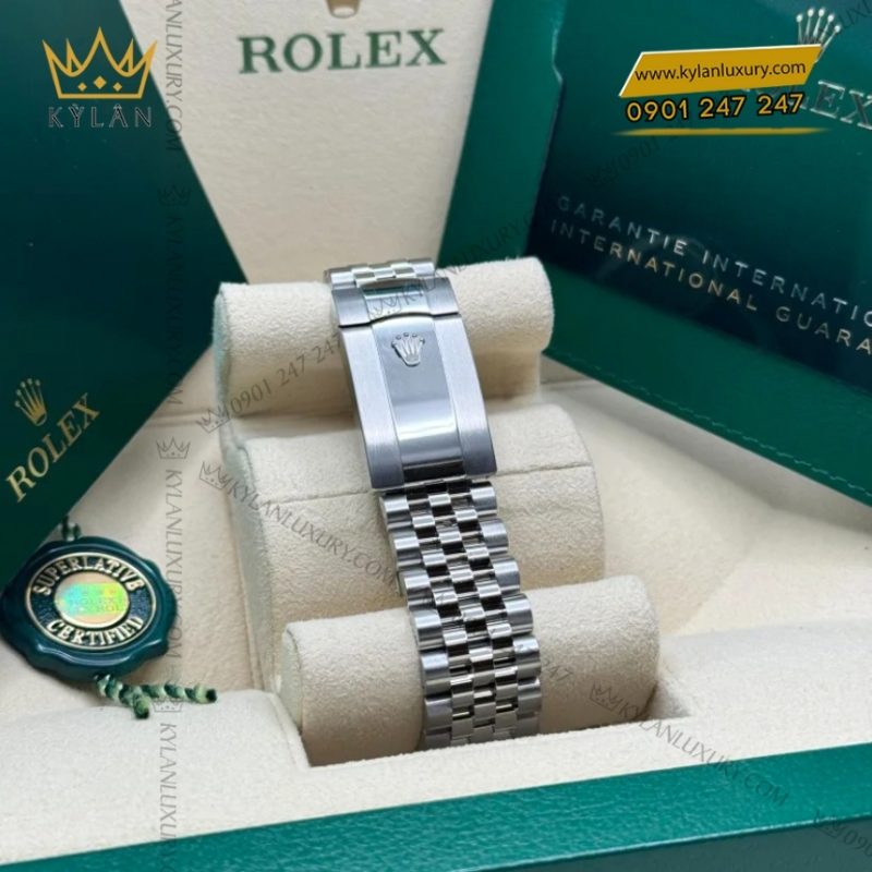 Đồng hồ Rolex Datejust 36 mặt số bạc cọc dạ quang 126234-0013