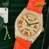 Đồng hồ Rolex Day-Date 36 mặt số pavé 128158RBR
