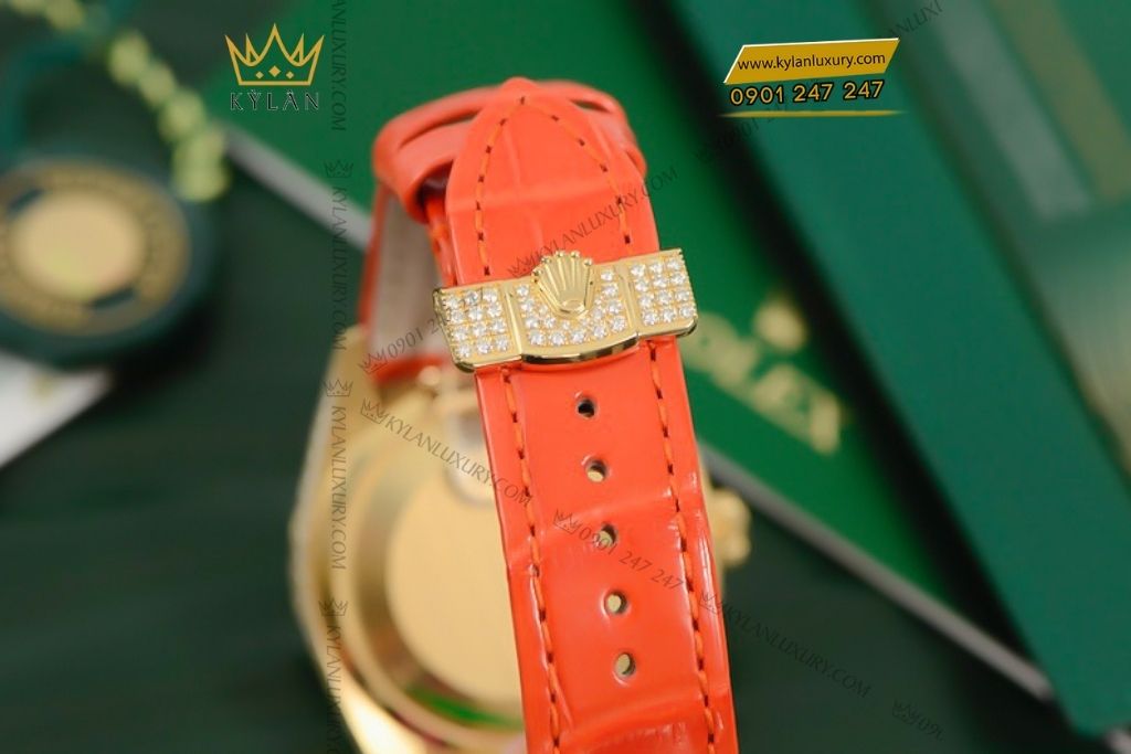 Kỳ Lân Luxury rolex day date 36 128158rbr 9 Đồng hồ Rolex Day-Date 36 mặt số pavé 128158RBR