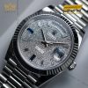 Đồng hồ Rolex Day-Date 40 mặt kim cương và sapphire 228236-0009