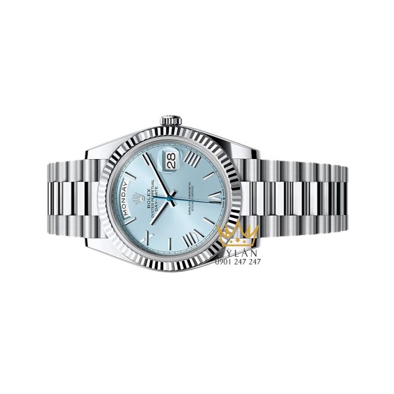 Đồng hồ Rolex Day-Date 40 mặt số xanh băng 228236-0012