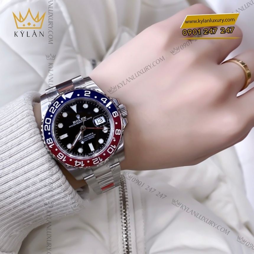 Kỳ Lân Luxury rolex gmt master ii 126710blro 0002 1 Đồng hồ Rolex GMT-Master II Pepsi 126710BLRO-0002