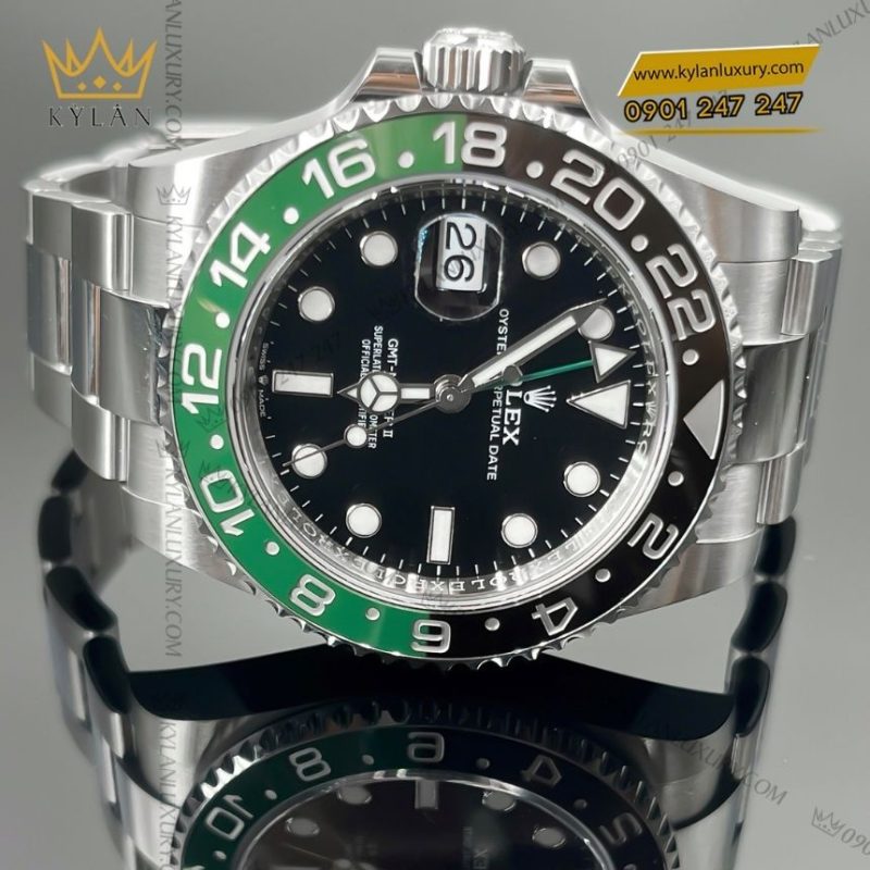 Đồng hồ Rolex GMT-Master II vành xanh đen 126720VTNR-0001