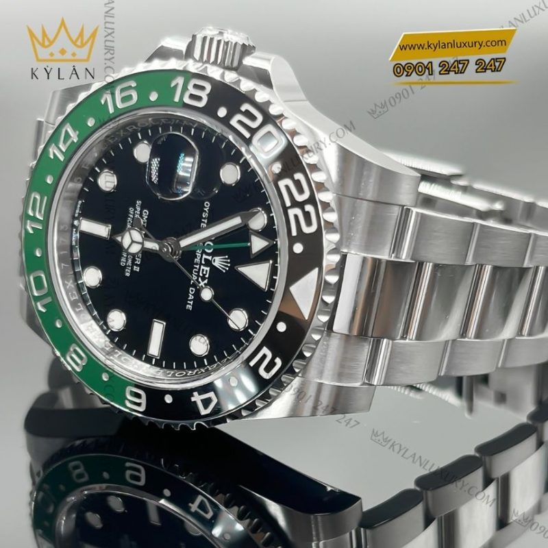 Đồng hồ Rolex GMT-Master II vành xanh đen 126720VTNR-0001