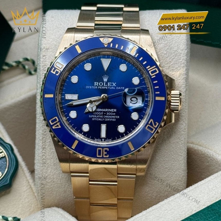Kỳ Lân Luxury rolex submariner date 126618lb 0002 2 1 Đồng hồ Rolex Submariner Date mặt số xanh 126618LB-0002