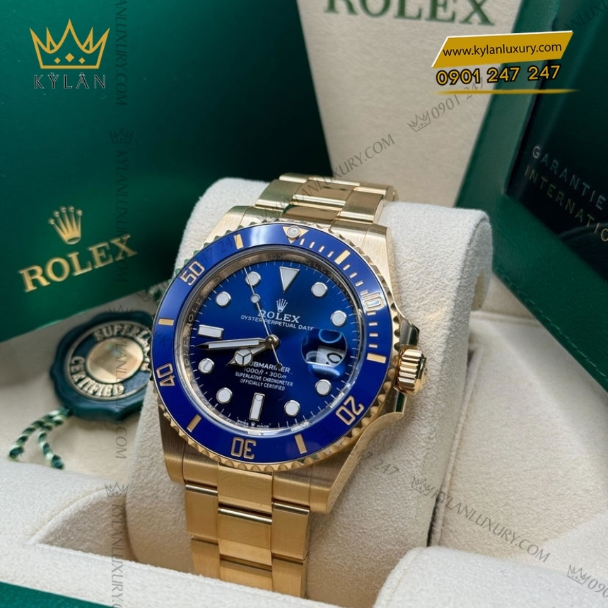 Kỳ Lân Luxury rolex submariner date 126618lb 0002 5 1 Đồng hồ Rolex Submariner Date mặt số xanh 126618LB-0002