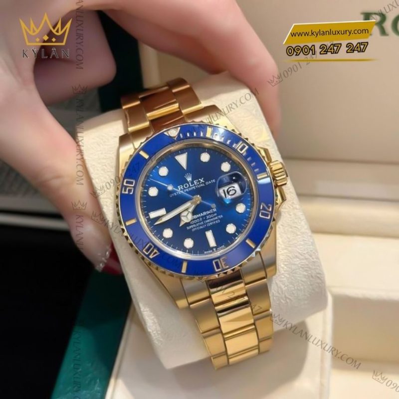 Đồng hồ Rolex Submariner Date mặt số xanh 126618LB-0002