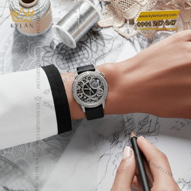 Đồng hồ Vacheron Constantin Égérie Creative Edition 37mm mặt số men đen 8006F/000G-B942
