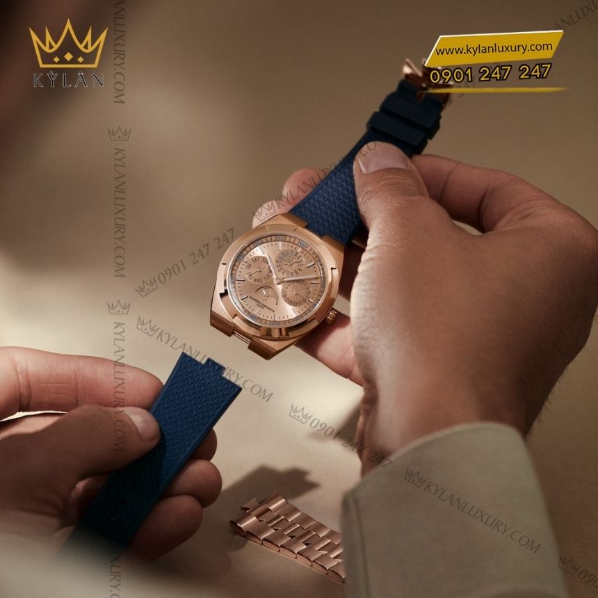 Kỳ Lân Luxury vacheron constantin overseas perpetual calendar ultra thin 2 Đồng hồ Vacheron Constantin Overseas Perpetual Calendar Ultra Thin Skeleton vàng hồng